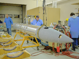 Rocket with skin on