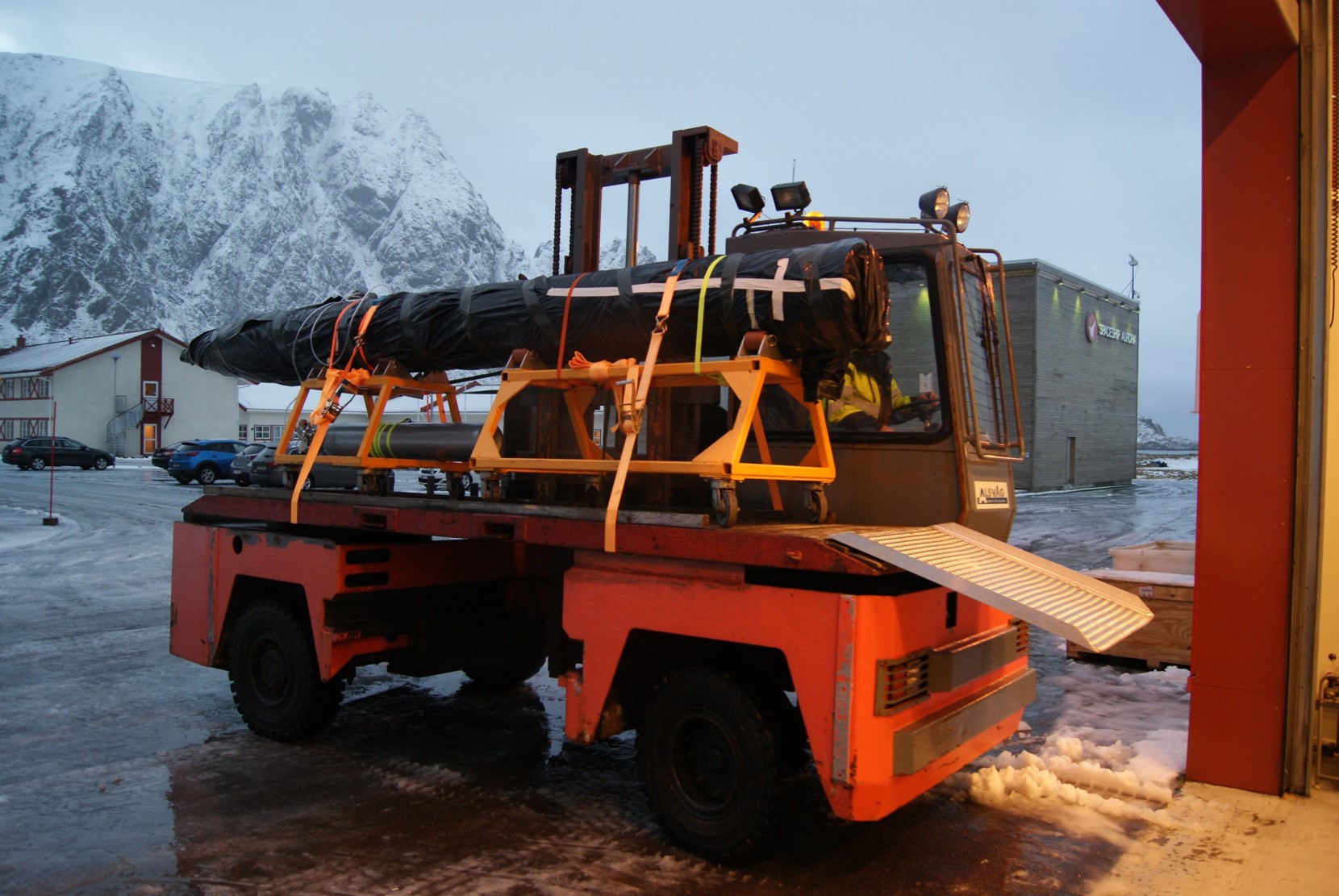 Moving the payload down to the range